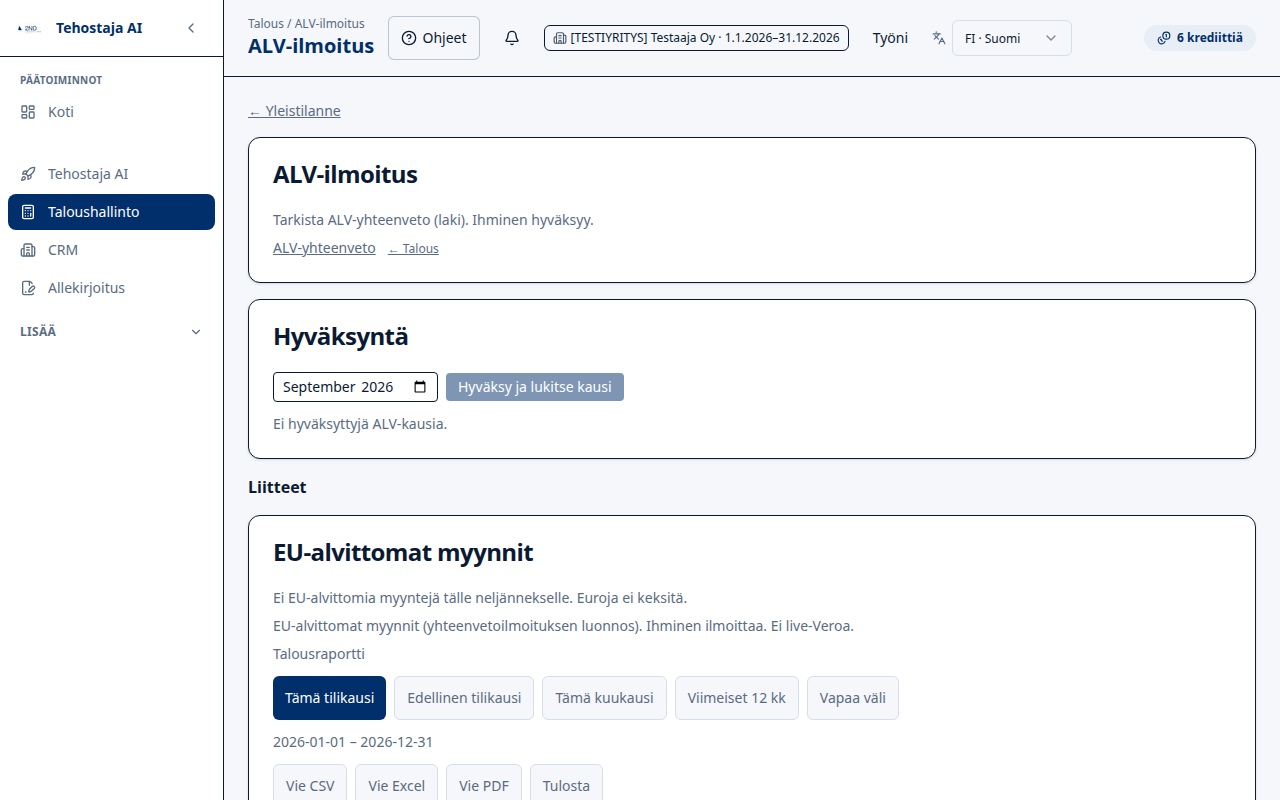 alv-yhteenveto